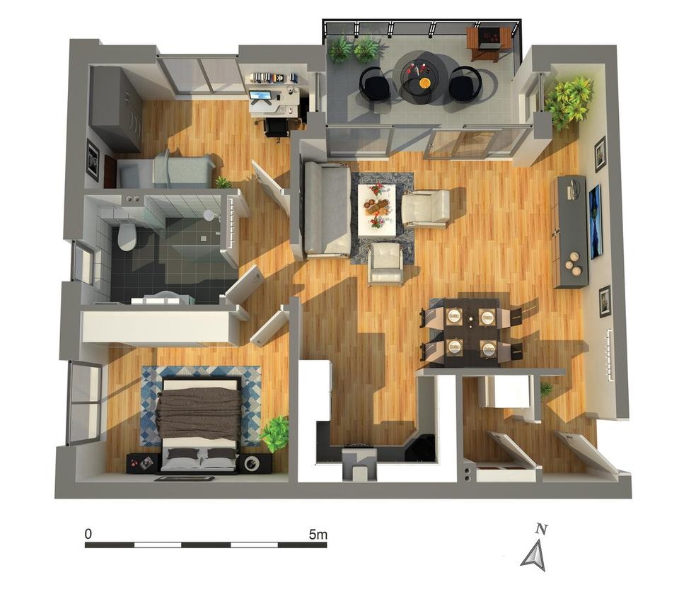 Zuhause heute- Moderner und energieeffizienter Neubau (KfW40) mit 3 Zimmer Wohnung