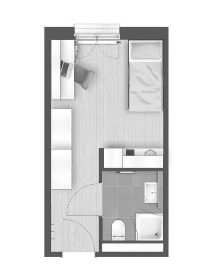 Stabile Kapitalanlage von privat: Möbliertes Studentenapartment in mod. Campus München-Obersendling – Bild 6