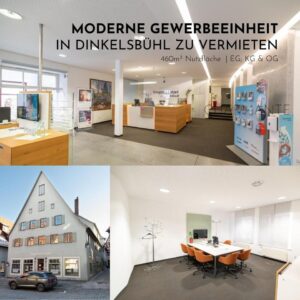 Moderne und vielseitig nutzbare Ladeneinheit in Dinkelsbühl zu vermieten