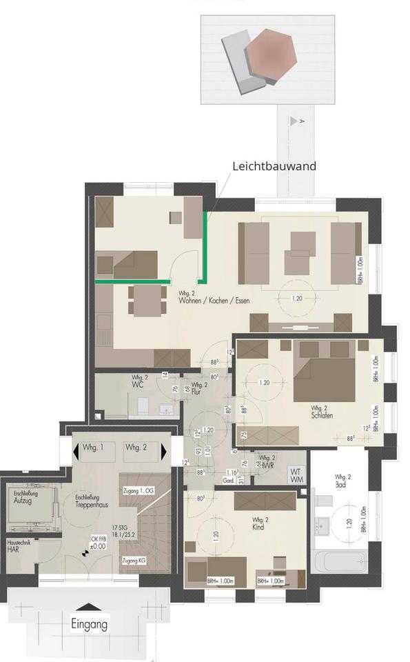 4 Z. Erdgeschosswohnung im Villenquartier – Bild 12