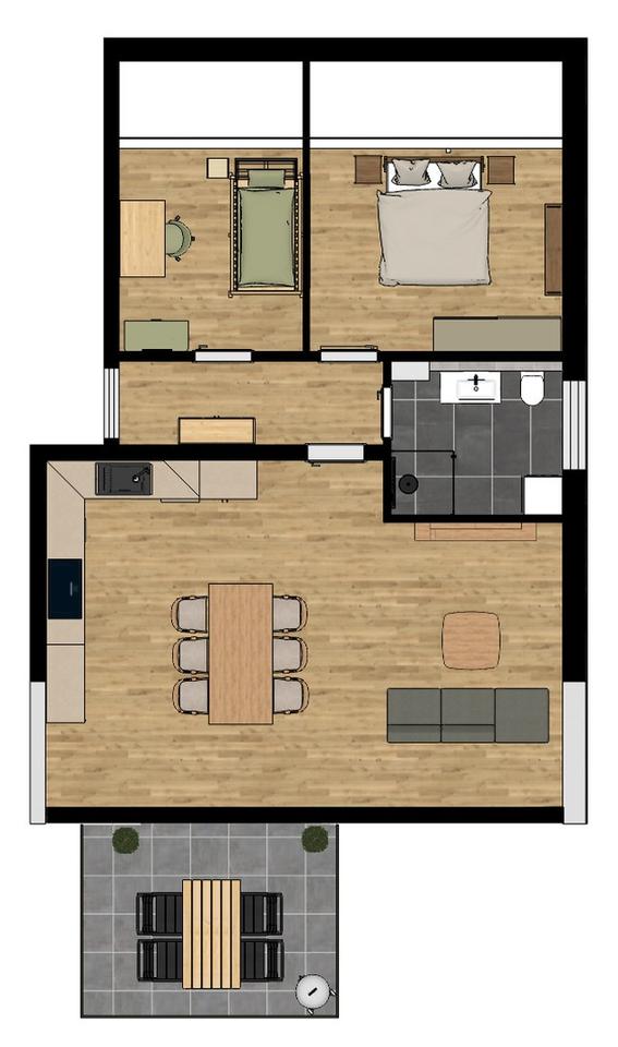 Neubau-Standard 3-Zi.-Wohnung 66 m² mit Küche, Balkon & Parkplatz in Friesenheim! – Bild 10
