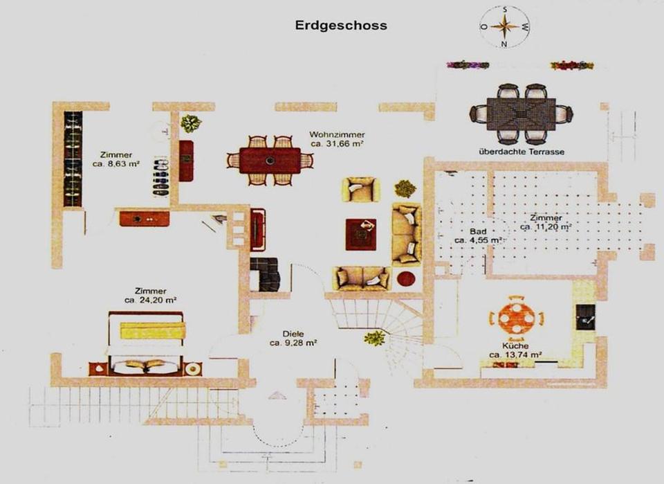 2-Familien Haus in Brannenburg. beste Berg - Panorama Lage auf 1143 m² Grund – Bild 3