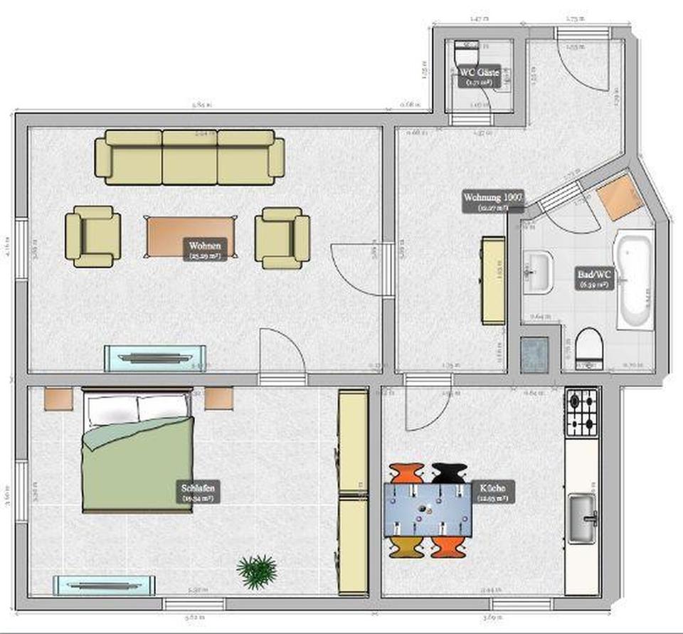 Schöne renovierte 2-Zi-Altbauwohnung und EBK in Bogen Zentrum – Bild 7