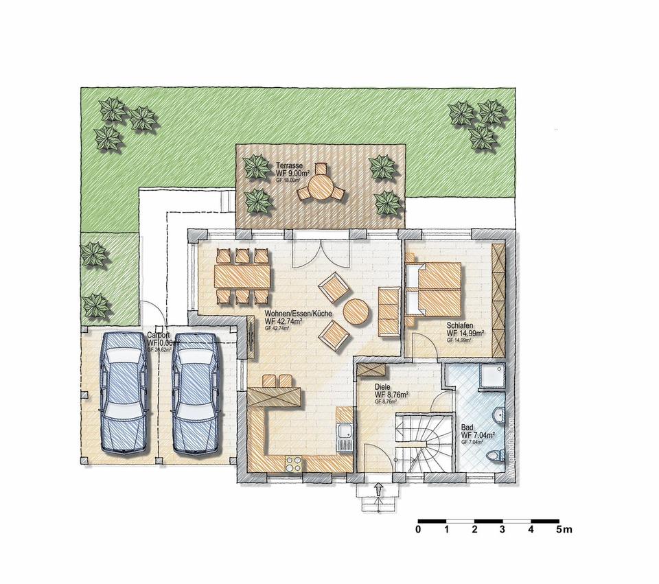 Schicke Architekten-DHH, 3 Kinderzimmer, ruhige grüne Lage, sehr gepflegt, Toplage Nbg-Worzeldorf – Bild 25