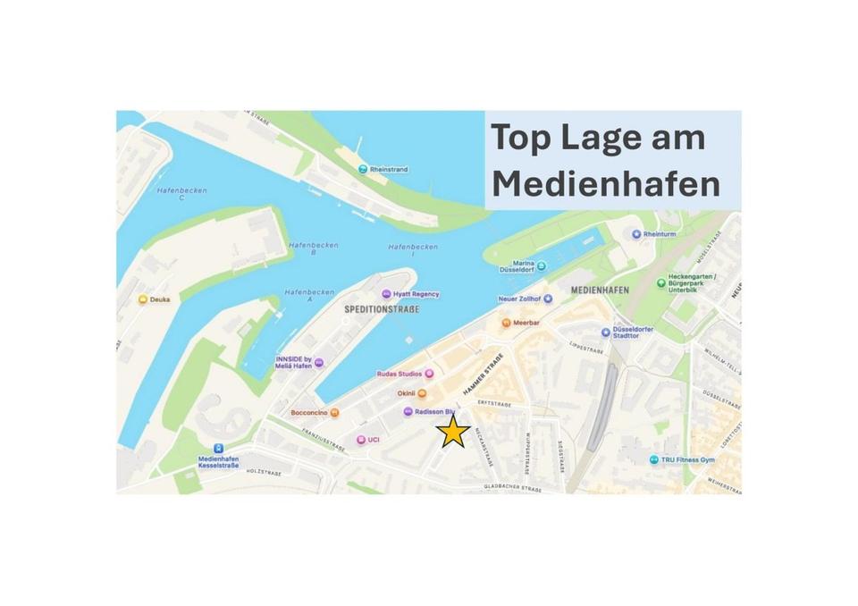 Wohnen in Bestlage am Medien Hafen mit Balkon – Bild 3