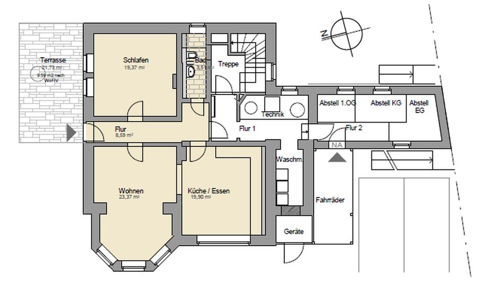 Terrassenwohnung in kernsanierter Villa in Detmold – Bild 7