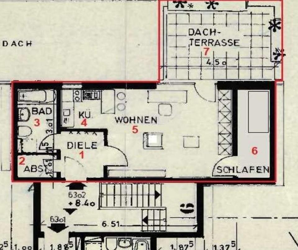 Penthousefeeling - vollmöbliertes 2-Zi-Appartment mit großer Dachterrasse sofort frei! – Bild 18
