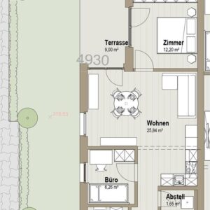 Schöne 2,5-Zimmer Wohnung mit eigenem Garten