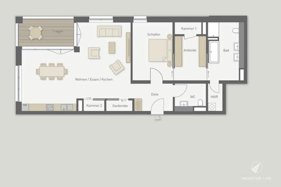 Charmante Wohnung im Schmargendorf BJ 2016 Gäste WC Balkon Garderobe Fußbodenheizung TiefgaragenStPl – Bild 15