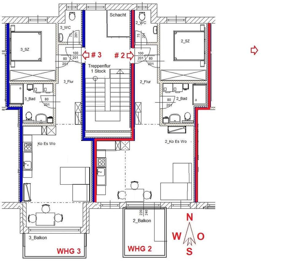 sonnige Wohnung mit großem Balkon / Terrasse – Bild 15
