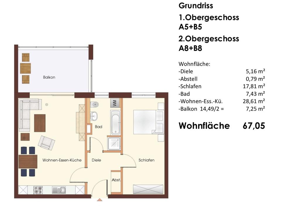Neubau: schöne 2,5-Zimmer-Wohnung mit Hochwertiger EBK und Balkon in Fahrnau – Bild 9