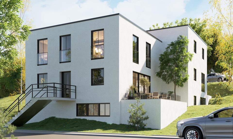 Neubau-Doppelhaus in idyllischer Hanglage von Burgthann