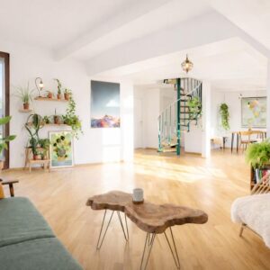 Moderne, lichtdurchflutete Maisonettewohnung mit Ausblick in Top-Lage (3.5-4 Zimmer)