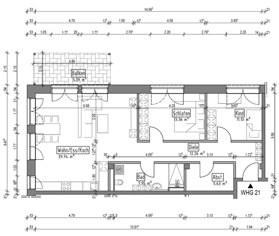 Neubau-Erstbezug: 3-Zimmer-Wohnung – Bild 9