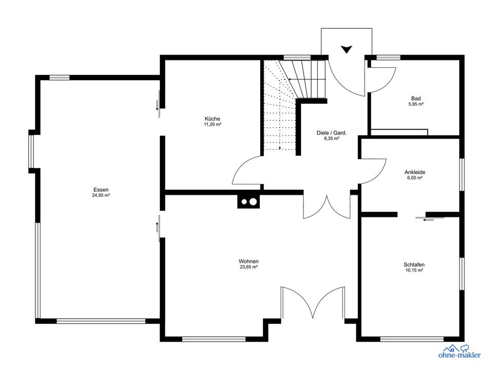 Röhrmoos v. Privat: Freisteh. EFH, 6 Zi., 2 Bäder, Massivbau, Kaminofen, ausgeb. Keller, Gartentraum – Bild 7