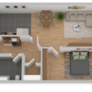 Attraktive 2-Zimmer-Wohnung mit Fußbodenheizung in zentraler Lage von Bernburg