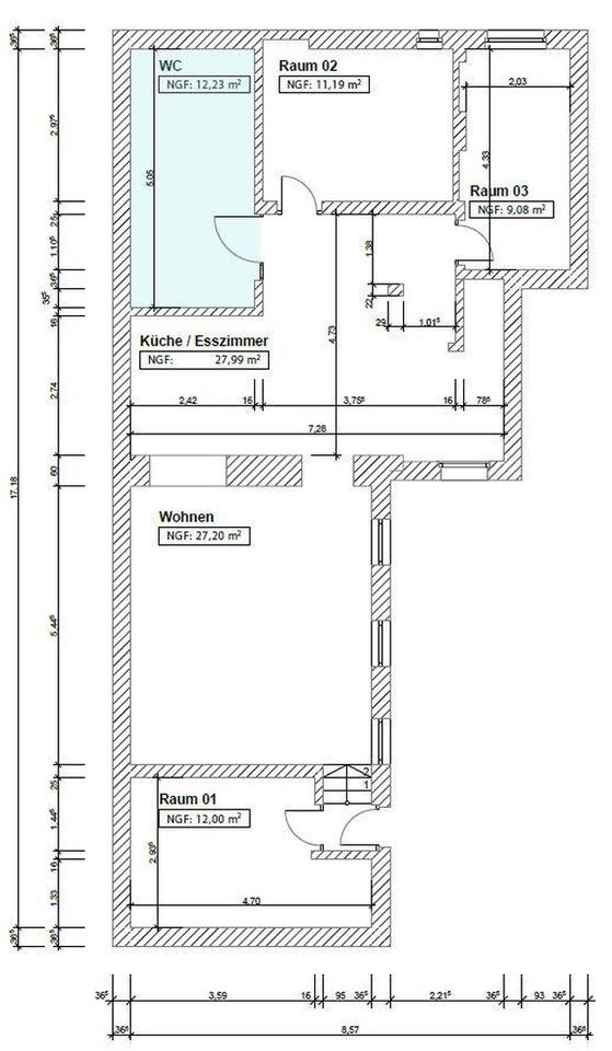 Moderne 4-Raum-Wohnung mit 99 m² + großer Terrasse + EBK in Cottbus Uni Nähe – Bild 19