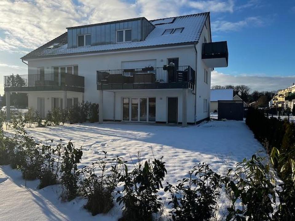 3-Zimmer Erdgeschoss-Wohnung im Effizienzhaus mit eigenem Garten - Neubau 2023