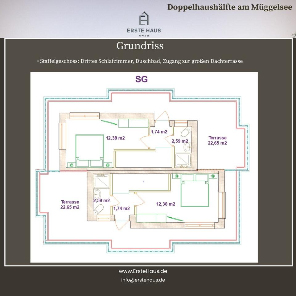 Neubau-Doppelhaushälfte am Müggelsee – 122 m², Effizienzhaus A+, provisionsfrei – Bild 13