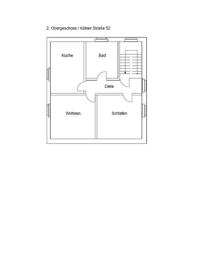 2-Zimmerwohnung, KDB