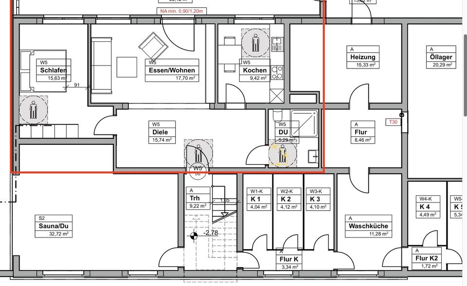 3-Zimmer Souteran-Wohnung (saniert) mit großer Terasse und viel Licht – Bild 17