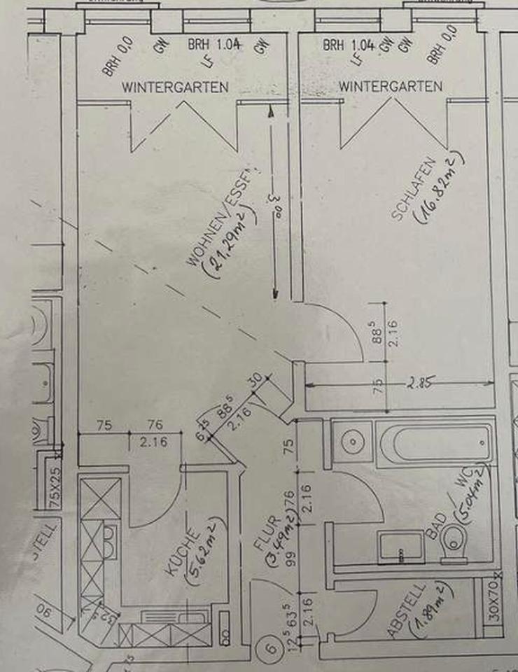Schöne, modernisierte 2-Zimmer-Wohnung mit zwei Wintergärten – voll möbliert – Bild 12