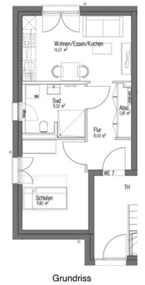 Neubau-Erstbezug: Hochwertig möblierte 2-Zimmer-Wohnung mit Garten + Stellplatz in Frankfurt-Hausen – Bild 6