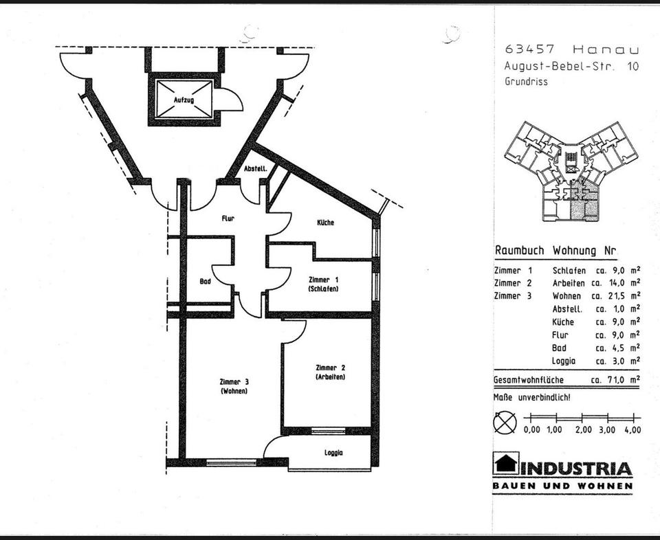 ruhig gelegene 3-Zimmer-Wohnung Erdgeschoss Hanau Wolfgang provisionsfrei – Bild 21