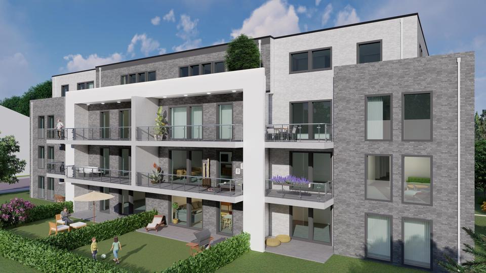 Neubau Wohnung mit Garten, Terrasse & EBK - Erdwärme, Aufzug, Stellplatz usw.