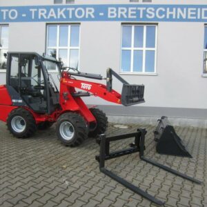 Radlader Hoflader TOYO 836-II Kabine Euro Schaufel und Gabel