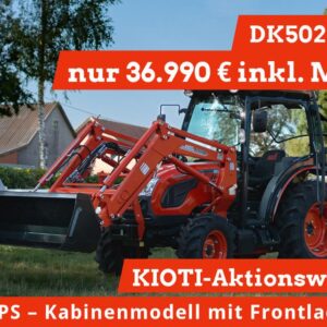 Allrad Traktor KIOTI DK5020C-EU Aktion Kabine Frontlader