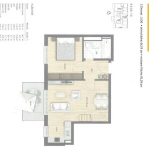 Exklusives Penthouse mit 2,5 Zi. in München-Aubing