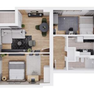 Helle Moderne 3-Zimmer Wohnung mit Balkon 64 m²  Münster