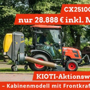 Allrad Traktor KIOTI CX 2510CH-EU Aktion Kabine Frontkraftheber