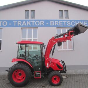 Allradtraktor TYM 555 Kabine Frontlader Neumaschine am Lager