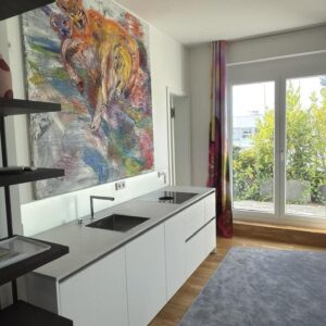 Exklusive, neuwertige, möblierte 1,5-Raum-Penthouse-Studio-Wohnung mit geh. Innenausstattung mit EBK