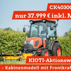 Allrad Traktor KIOtI CK4030-CH Aktion mit Kabine Frontkraftheber