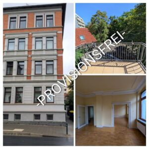 Innenstadtnahe 5-Zimmer Altbau Wohnung im 2. OG mit Balkon, Stuck und Parkett - Provisionsfrei