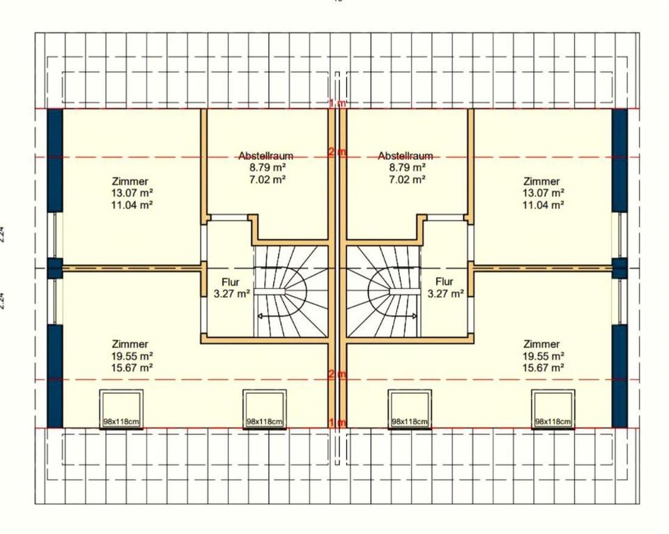 Ruhe mit Blick über Felder: Exklusives wohngesundes Plusenergie-Doppelhaus, S-Bahn fußläufig – Bild 19