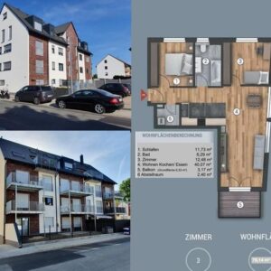 Neubau 2021: Zentrale 3-Zimmer-Wohnung (76,14 qm) in Nürnberg Eibach